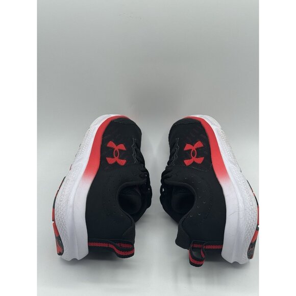 Under Armour Charged Assert 10 Size 7 Low Black Red White Camo Preowned - Picture 6 of 12